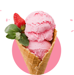 pink-colored icecream 